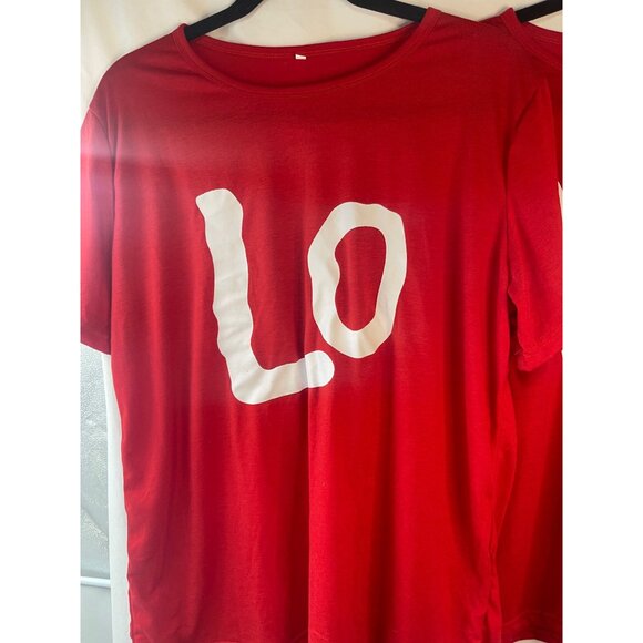 Valentines man women's love lightweight short sleeve t-shirt couples 2XL READ - Picture 2 of 5